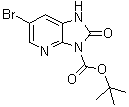 structure of CAS# 1021919-65-2, 6-溴-1,2-二氢-2-氧代-3H-咪唑并[4,5-b]吡啶-3-羧酸叔丁酯