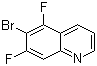 structure of CAS# 1022091-49-1, 6-Bromo-5,7-difluoroquinoline