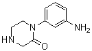 structure of CAS# 1022128-80-8, 1-(3-氨基苯基)-2-哌嗪酮