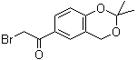 structure of CAS# 102293-80-1, 6-溴乙酰基-2,2-二甲基-4H-苯并[1,3]二恶英