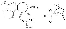 CAS 登录号：102419-98-7, (S)-N-去乙酰基秋水仙碱 d-10-樟脑磺酸盐