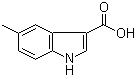 structure of CAS# 10242-02-1, 5-甲基吲哚-3-甲酸