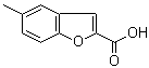 5-甲基-2-苯并呋喃甲酸分子结构 (CAS 10242-09-8)