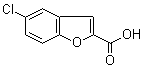structure of CAS# 10242-10-1, 5-氯-1-苯并呋喃-2-甲酸