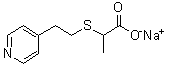CAS # 1024357-58-1, 2-[[2-(4-Pyridinyl)ethyl]thio]propanoic acid sodium salt