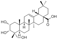 CAS 登录号：102519-34-6, 2,3,23-三羟基-12-齐墩果烯-28-酸