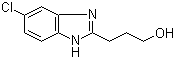 structure of CAS# 10252-89-8, 3-(5-氯-1H-苯并咪唑-2-基)-1-丙醇