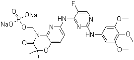 Fostamatinib 二钠盐分子结构 (CAS 1025687-58-4)