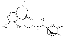 雪花胺莰酸酯分子结构 (CAS 1025881-27-9)