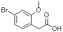 structure of CAS# 1026089-09-7, 4-Bromo-2-methoxybenzeneacetic acid