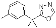 2-[1-甲基-1-(3-甲基苯基)乙基]-1,3,4-恶二唑分子结构 (CAS 1026444-42-7)