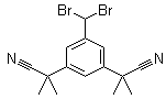 5-(二溴甲基)-alpha1,alpha1,alpha3,alpha3-四甲基-1,3-苯二乙腈分子结构 (CAS 1027160-12-8)