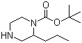 structure of CAS# 1027511-67-6, 2-Propyl-1-piperazinecarboxylic acid tert-butyl ester