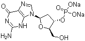 structure of CAS# 102814-03-9, 2'-Deoxy-3'-guanylic acid disodium salt