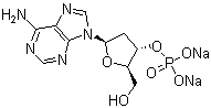 CAS 登录号：102832-10-0, 2'-脱氧-3'-腺苷酸二钠盐