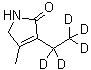 CAS 登录号：1028809-94-0, 3-(五氘乙基)-1,5-二氢-4-甲基-2H-吡咯-2-酮