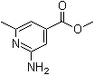 structure of CAS# 1029128-50-4, 2-氨基-6-甲基吡啶-4-羧酸甲酯