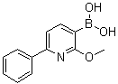 structure of CAS# 1029654-26-9, (2-Methoxy-6-phenylpyridin-3-yl)boronic acid