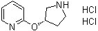 structure of CAS# 1029715-21-6, (S)-2-[(吡咯烷-3-基)氧基]吡啶二盐酸盐