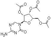 structure of CAS# 10302-78-0, 2',3',5'-Triacetyl-5-azacytidine