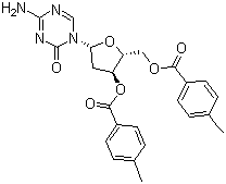 CAS # 10302-79-1, 3',5'-Bis-O-(4-methylbenzoyl)-2-deoxy-5-azacytosine, 4-Amino-1-[2-deoxy-3,5-bis-O-(4-methylbenzoyl)-beta-D-ribofuranosyl]-1,3,5-triazin-2(1H)-one