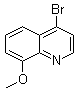 structure of CAS# 103028-31-5, 4-Bromo-8-methoxyquinoline