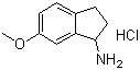 structure of CAS# 103028-80-4, 6-甲氧基-1-氨基茚满盐酸盐