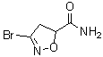 3-溴-4,5-二氢-5-异恶唑甲酰胺分子结构 (CAS 1030613-69-4)