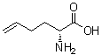 (2R)-2-氨基-5-己烯酸分子结构 (CAS 103067-78-3)