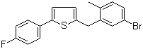 2-[(5-溴-2-甲基苯基)甲基]-5-(4-氟苯基)噻吩分子结构 (CAS 1030825-20-7)