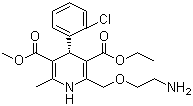 左旋氨氯地平分子结构 (CAS 103129-82-4)
