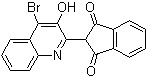CAS 登录号：10319-14-9 (12223-86-8), 分散黄 64, 溶剂黄 176, 分散黄 3G, 2-(4-溴-3-羟基-2-喹啉基)茚满-1,3-二酮