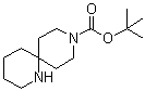 1,9-二氮杂螺[5.5]十一烷-9-羧酸叔丁酯分子结构 (CAS 1031927-14-6)