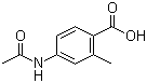 structure of CAS# 103204-69-9, 4-乙酰氨基-2-甲基苯甲酸