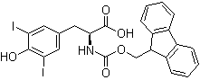 structure of CAS# 103213-31-6, N-[芴甲氧羰基]-3,5-二碘-L-酪氨酸