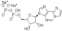CAS # 103213-52-1, 3-[5-O-[Hydroxy(phosphonooxy)phosphinyl]-beta-D-ribofuranosyl]-3H-imidazo[2,1-i]purine disodium salt