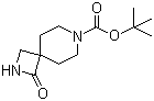 structure of CAS# 1032158-48-7, 1-氧代-2,7-二氮杂螺[3.5]壬烷-7-羧酸叔丁酯