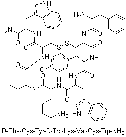 structure of CAS# 103222-11-3, 伐普肽