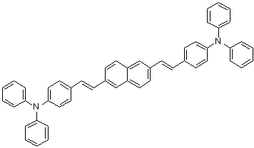 CAS # 1032556-63-0, N-[4-[(E)-2-[6-[(E)-4-(Diphenylamino)styryl]naphthalen-2-yl]vinyl]phenyl]-N-phenylbenzenamine, N-BDAVBi