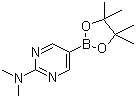 structure of CAS# 1032759-30-0, 2-二甲基氨基嘧啶-5-硼酸频哪醇酯
