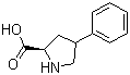 structure of CAS# 103290-41-1, 反式-4-苯基-D-脯氨酸