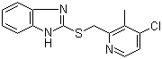 structure of CAS# 103312-62-5, 2-[(4-Chloro-3-methyl-2-pyridinylmethyl)thio]-1H-benzimidazole