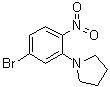 1-(5-溴-2-硝基苯基)吡咯烷分子结构 (CAS 1033201-57-8)