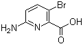 6-氨基-3-溴-2-吡啶羧酸分子结构 (CAS 1033201-61-4)