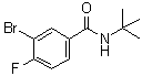 3-溴-N-叔丁基-4-氟苯甲酰胺分子结构 (CAS 1033201-68-1)