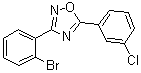 3-(2-溴苯基)-5-(3-氯苯基)-1,2,4-恶二唑分子结构 (CAS 1033201-83-0)
