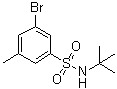 3-溴-N-(叔丁基)-5-甲基苯磺酰胺分子结构 (CAS 1033201-97-6)