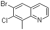 CAS # 1033202-16-2, 6-Bromo-7-chloro-8-methylquinoline