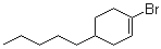 1-溴-4-戊基环己烯分子结构 (CAS 1033202-26-4)