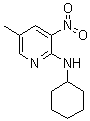 structure of CAS# 1033202-68-4, N-Cyclohexyl-5-methyl-3-nitro-2-pyridinamine